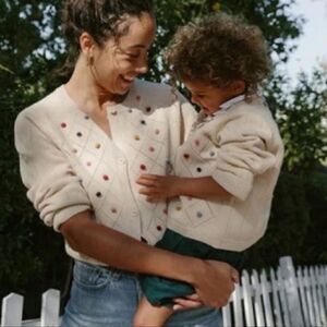 Maison Me Pom Pom Cardigan Sweater XS